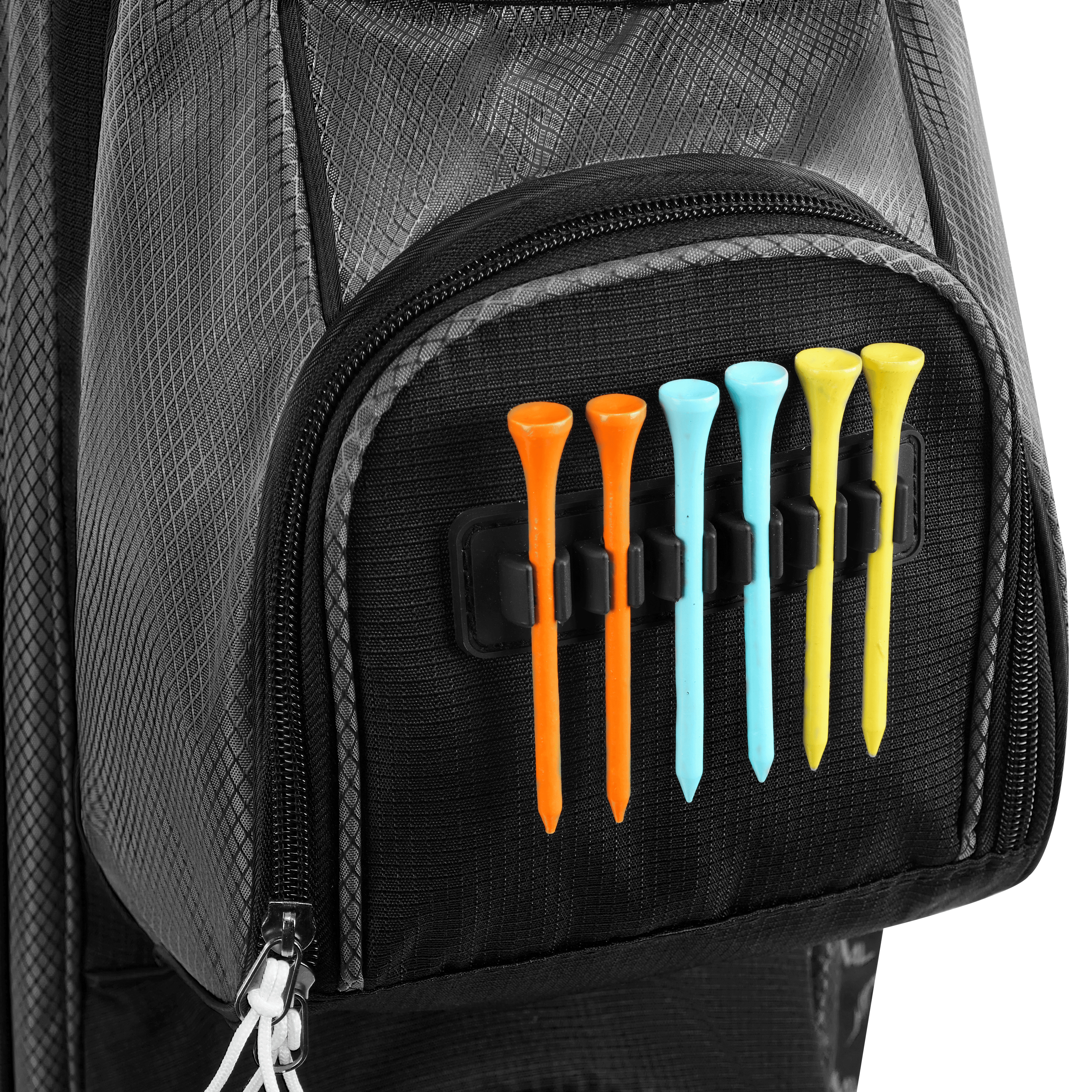 14 Way Golf Cart Bag-Black Grey