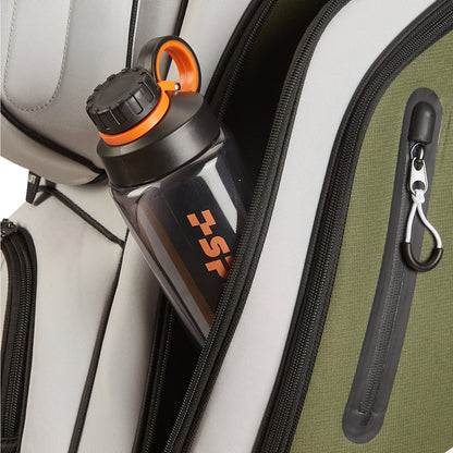 14-Way Golf Cart Bag Pro-Gray Green